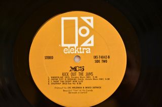 MC5 Kick Out The Jams EKS - 74042 Elektra Records stooges ramones Vinyl LP 1969 EX 2