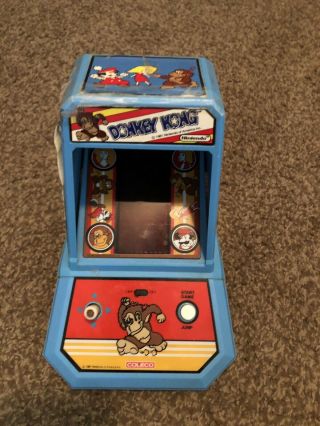 Vintage 1981 Coleco Nintendo Donkey Kong Table Top Mini Arcade Game -