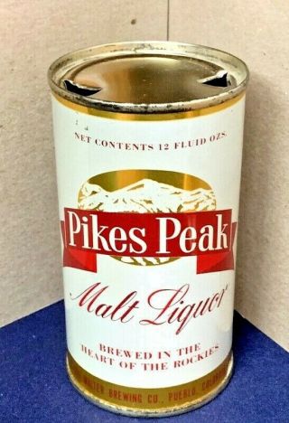 Pikes Peak Malt Liquor Flat Top Beer Can,  Walter Brewing,  Pueblo,  Co Usbc 115 - 36