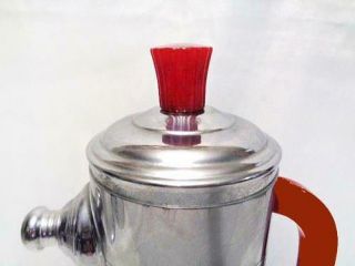 Keystonwear Art Deco Cocktail Shaker (Red Bakelite) 3