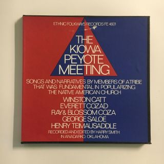 Kiowa Peyote Meeting Recorded Edited By Harry Smith 3 Lp Box Folkways W Book