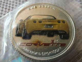 Corvette Z06 One Dollar 100th Anniversary Light Up Coin 1908 - 2008