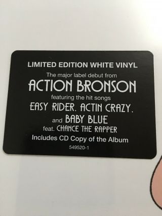 Action Bronson - Mr Wonderful On White Vinyl.  Dr Lecter.  Only 1000 Made 2