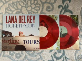 Lana Del Rey - Honeymoon,  Limited 180g 2lp Red Colored Vinyl Lp Gatefold Ex