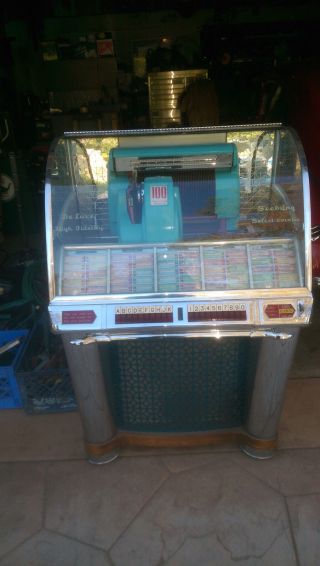 Seeburg Select - O - Matic Deluxe High Fidelity Jukebox 45 Rpm