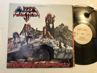 Lizzy Borden Vinyl Lp Record Menace To Society Enigma 1986