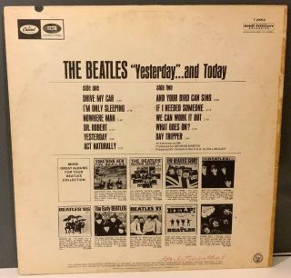 The Beatles - Yesterday and Today - Butcher Cover - Partial Peel Mono Capitol T - 2553 2