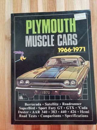 Plymouth Muscle Cars 1966 - 1971 Brooklands Books Road Tests By R.  M.  Clarke