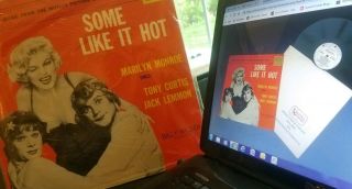 ☆ 1959 Cheesecake 1/1 Wlp Us Marilyn Monroe Promo Lp Some Like It Hot Ost