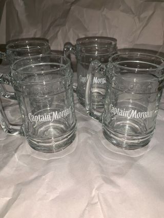 Captain Morgan Glass Mugs (4 Set Limited Edition)