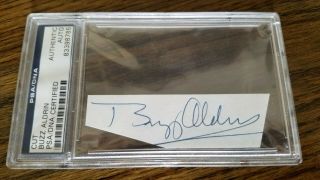 Edwin " Buzz " Aldrin Apollo 11 Astronaut Signed Cut Autograph Psa/dna 83398785
