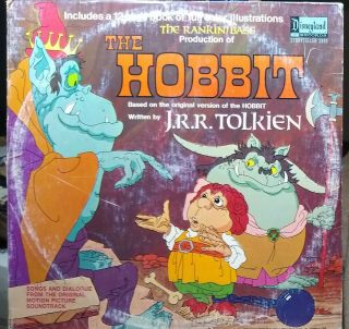 The Hobbit J.  R.  R.  Tolkien Disneyland 3819 Rankin / Bass W/ Booklet