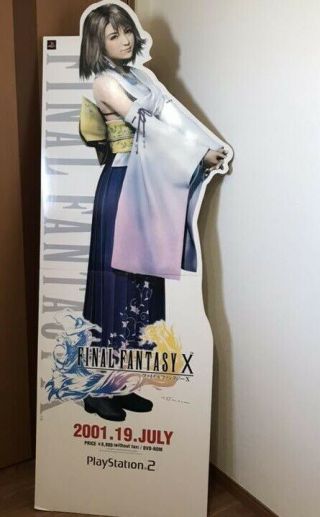 Final Fantasy X Yuna Standee Panel Promotional Ps2 Ffx