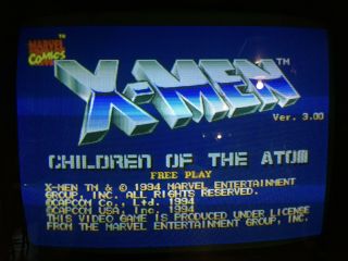 Capcom X - Men Children Of The Atom Cps2 Arcade B Board Jamma Pcb Usa,  Infinity Key