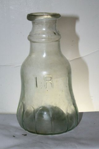 I R Pontil Pickle Or Oyster Jar Bottle 6 3/4