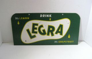 Vintage Drink Legra Soda Pop Metal Advertising Sign It 
