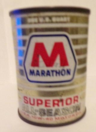 Vintage Marathon Oil Can Bank 2
