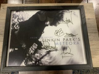 Autographed Linkin Park Meteora Poster Chester Bennington