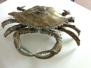 Very Rare Giant Brass Crab with Storage 3