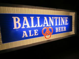 Ballantine Beer Sign Light,  Optical Illusion,  Rare Find Bar Light