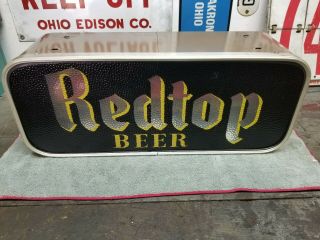 1950 ' s RedTop Beer Light Up Sign By Lackner Rotating Colors Cincinnati 2