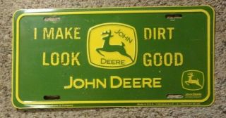Unusual Older John Deere License Plate