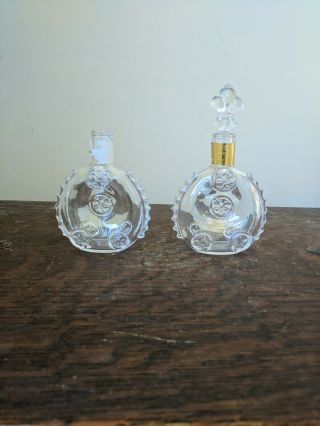 2 Baccarat Remy Martin Louis XIII Cognac Crystal Mini Bottle Decanters 50 ML 2