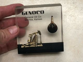 Genoco General Oil Gas Company Wichita Kansas Desk Ornament