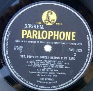 THE BEATLES SGT PEPPERS LONELY HEARTS CLUB BAND ORIG.  G - FOLD IN 5