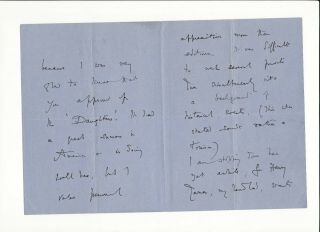 E.  F.  BENSON: signed letter by British horror writer - Henry James Baron Portsea 3