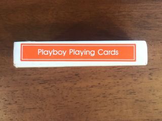 Playboy Playing Cards - PB Hotel & Casino.  Very Rare Orange Deck Atlantic City NJ 5