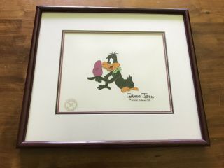 Daffy Duck Animation Production Cel - Signed By Chuck Jones