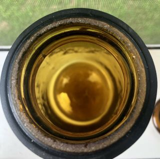 HWP Base Trademark Lightning Amber Half Gallon Mason Jar Fruit Jar Canning Jar 4