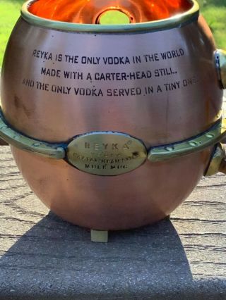 Alchemade Reyka Vodka Moscow Mule Carter Head Still Copper Mug Steampunk Brass 3