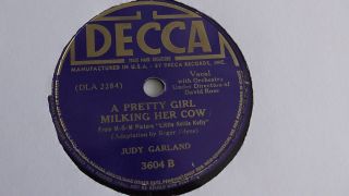 Judy Garland - 78rpm single 10 - inch – Decca 3604 It’s A Great Day For The Irish 3
