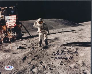 Charles Duke Astronaut Signed 8x10 Photo Autograph Auto Psa/dna Af15470