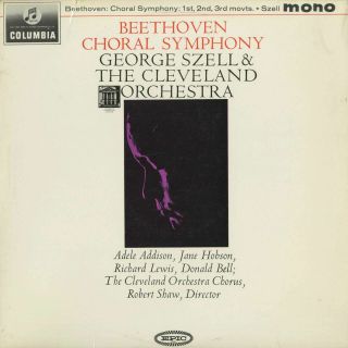 Beethoven:symphony No.  9,  Wagner/g.  Szell (con) Cleveland/33cx 1867 - 8 (uk Mono Ed1)