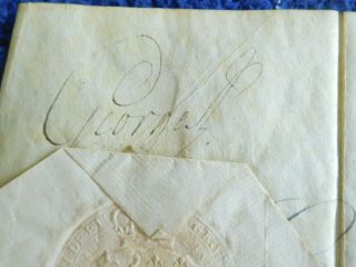 King George III and Prime minister North signed document 2