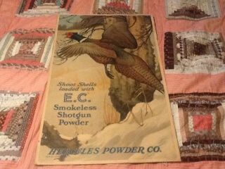 Hercules Powder Co.  Charles Livingston Bull Pheasant Advertising Print