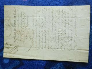 King Christian Vii Of Denmark 1769 Rare Signed Document