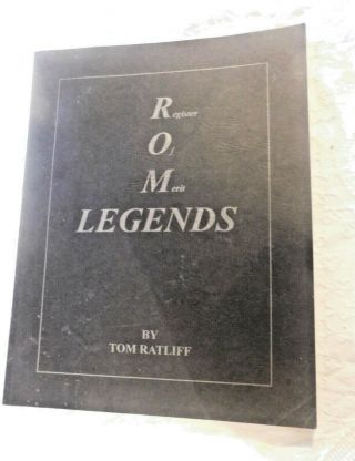 Register Of Merits Legends By: Tom Ratliff Pitbull Books Rare Autograph By Tom