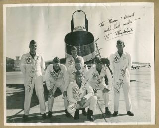 The U.  S.  A.  F.  Thunderbirds - Inscribed Photograph Signed With Co - Signers