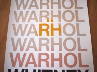 Soldout ANDY WARHOL Whitney Museum NYC 2018/2019 Exhibit Poster 4