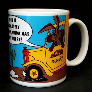 Roadrunner Coffee Mug Wile E Coyote Acme Delivery Absolutely Has To Get There 3