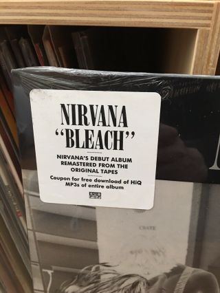 Nirvana - Bleach On Clear And White Vinyl Only 750 Made,  Smells Like Teen Spirit 2