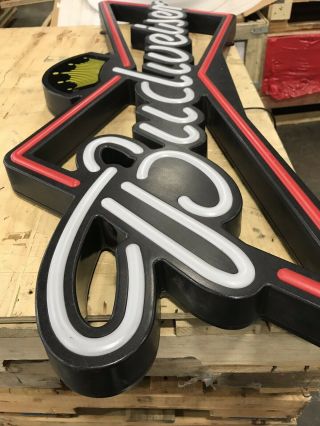 Budweiser Bow Tie Led Opti Neo Neon Beer Bar Sign Light Man Cave Game room Pub 3