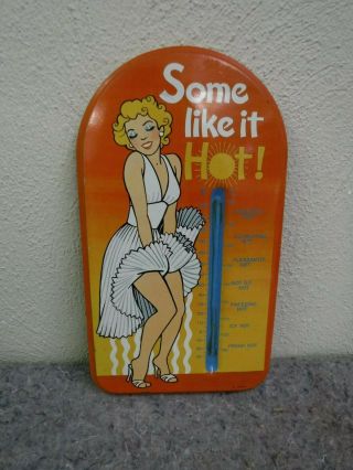 Vintage " Some Like It Hot " Marilyn Monroe Thermometer - No Glass - N.  S.  N.  Y.