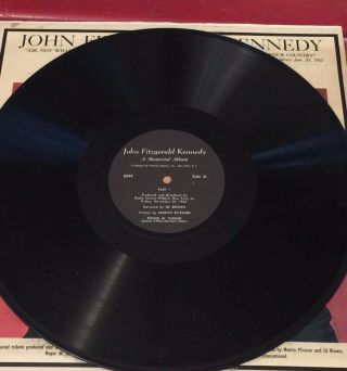 Premier Albums John F Kennedy Memorial Album Highlights of Speeches 1963 Vinyl 6