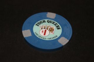 Rare 4 Queens $1 Casino Chip Las Vegas Rated L
