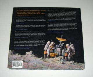 Apollo 12 Moonwalker Alan Bean SIGNED Painting Apollo Hard Cover Book 1/1 JSA 5